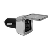 CCH001 DUAL SQUARE METAL CAR CHARGER