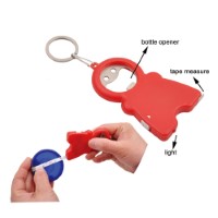 DS589 Bottle Opener With Tape Measure And Led And Keyring