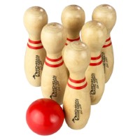PT001 Wooden Bowling Set